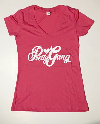 PRETTY GANG V NECK SHIRT